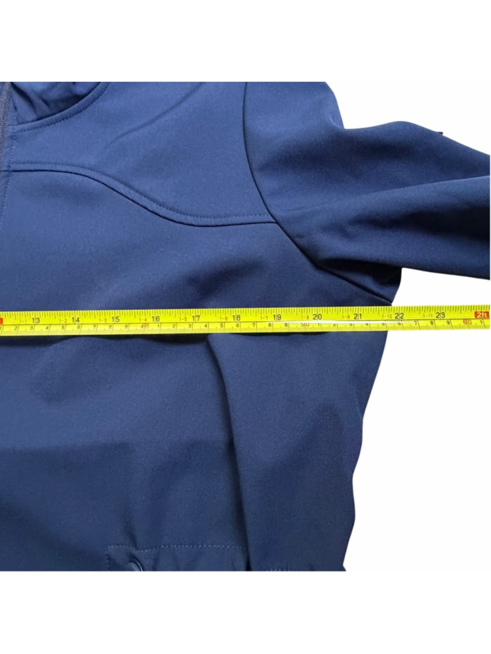 Hunter Navy Hooded Jacket Classic Florence Adjustable Drawcord Zip Front Large - Picture 9 of 11
